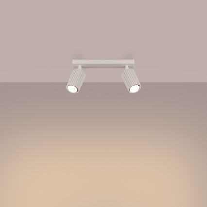 Точечный светильник KARBON 2xGU10/10W/230V кремовый