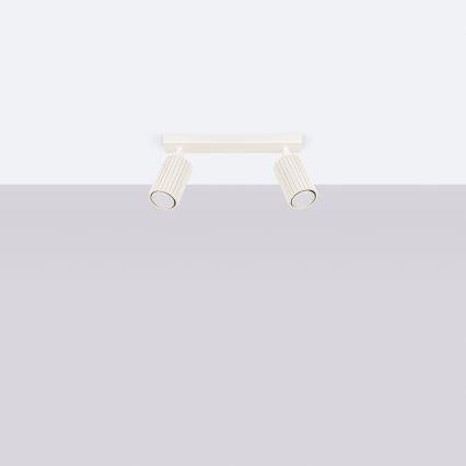 Точковий світильник KARBON 2xGU10/10W/230V кремовий