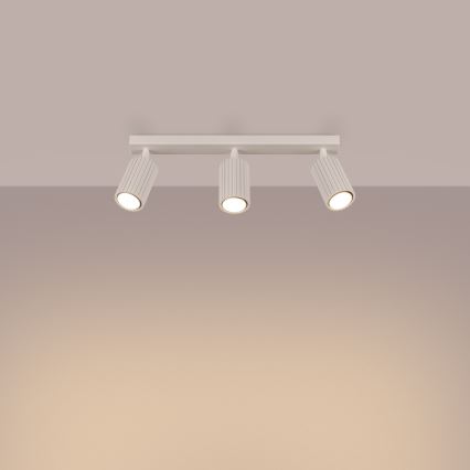 Точечный светильник KARBON 3xGU10/10W/230V кремовый