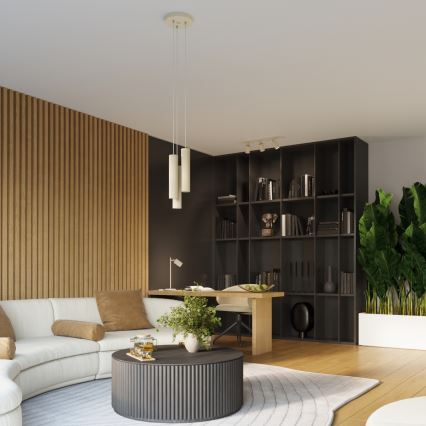 Точковий світильник KARBON 3xGU10/10W/230V кремовий