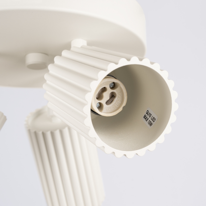 Точечный светильник KARBON 3xGU10/10W/230V кремовый