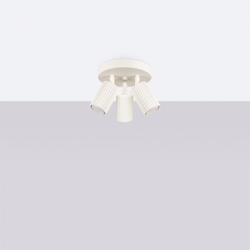 Точковий світильник KARBON 3xGU10/10W/230V кремовий