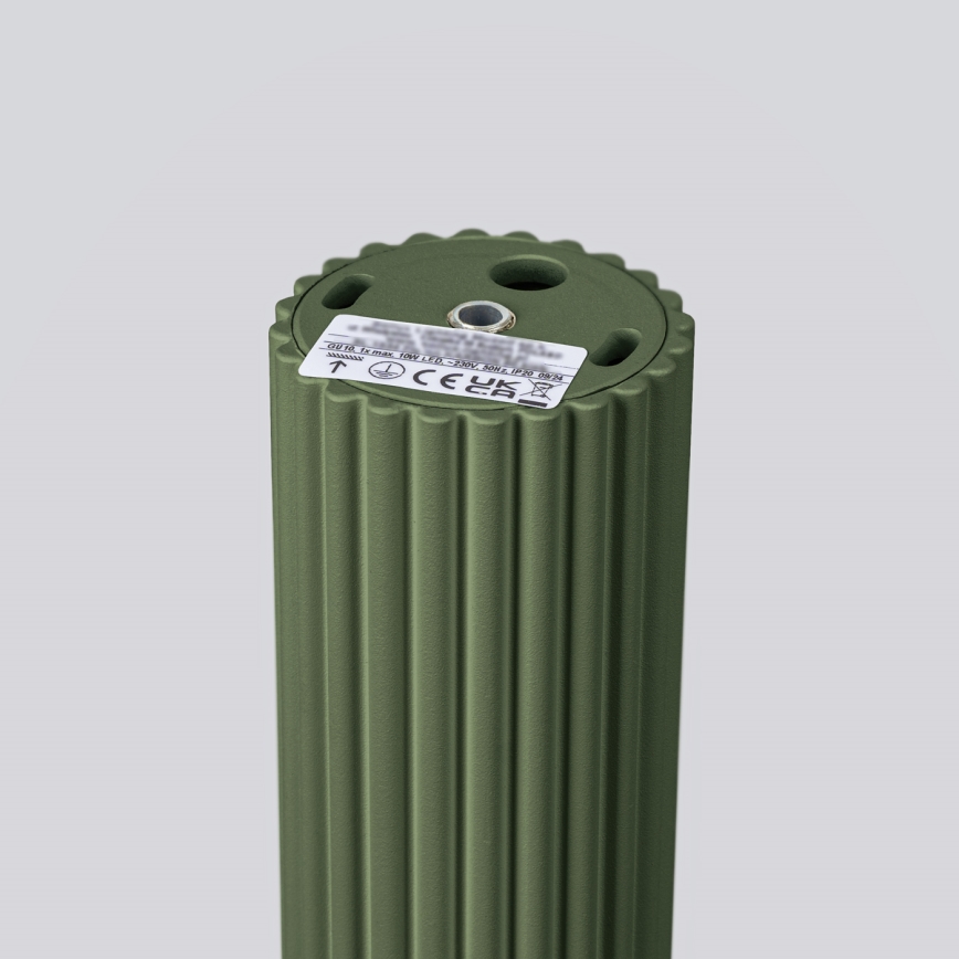 Точковий світильник KARBON 1xGU10/10W/230V 10 см зелений