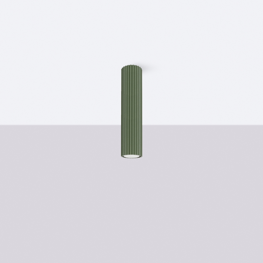 Точковий світильник KARBON 1xGU10/10W/230V 30 см зелений