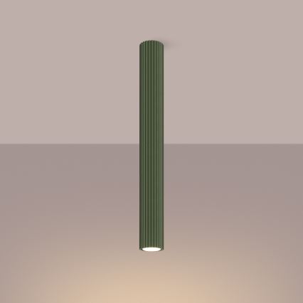 Точковий світильник KARBON 1xGU10/10W/230V 60 см зелений