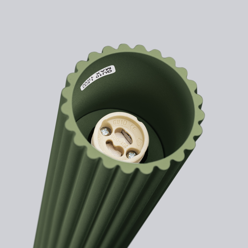 Точковий світильник KARBON 1xGU10/10W/230V 60 см зелений