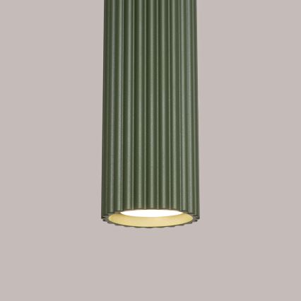 Підвісна люстра KARBON 1xGU10/10W/230V зелений