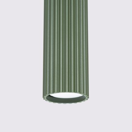 Підвісна люстра KARBON 1xGU10/10W/230V зелений