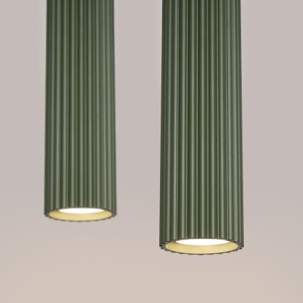 Подвесная люстра KARBON 2xGU10/10W/230V зеленый