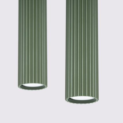 Подвесная люстра KARBON 2xGU10/10W/230V зеленый