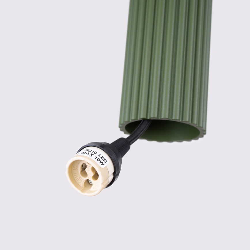 Подвесная люстра KARBON 2xGU10/10W/230V зеленый