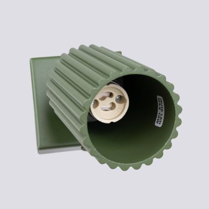 Настінний точковий світильник KARBON 1xGU10/10W/230V зелений