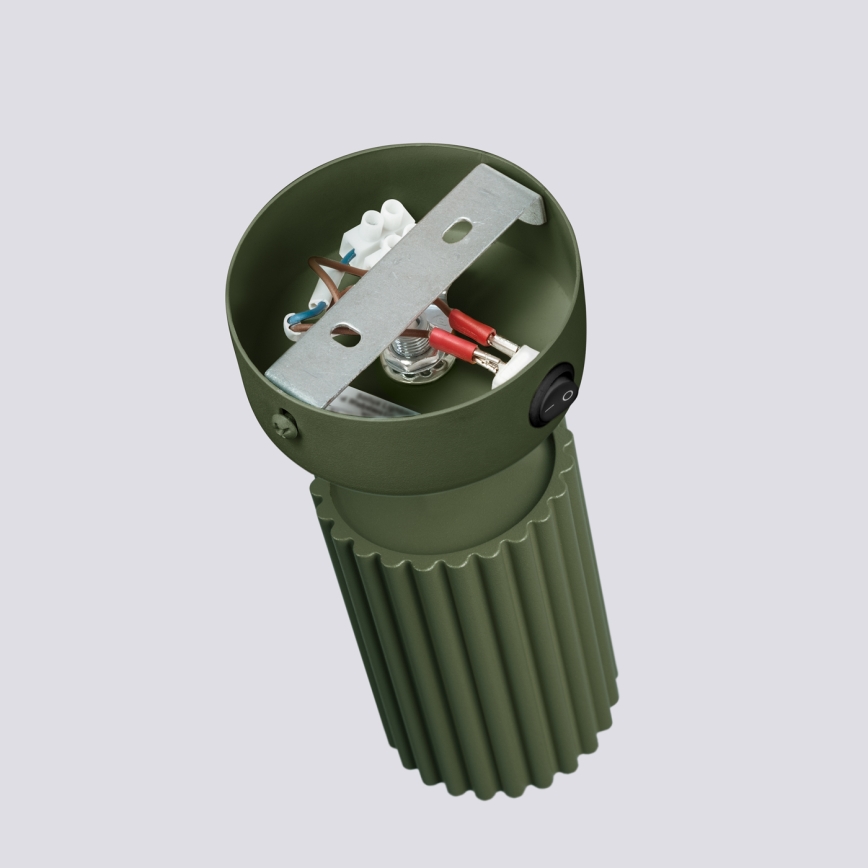 Настінний точковий світильник KARBON 1xGU10/10W/230V зелений