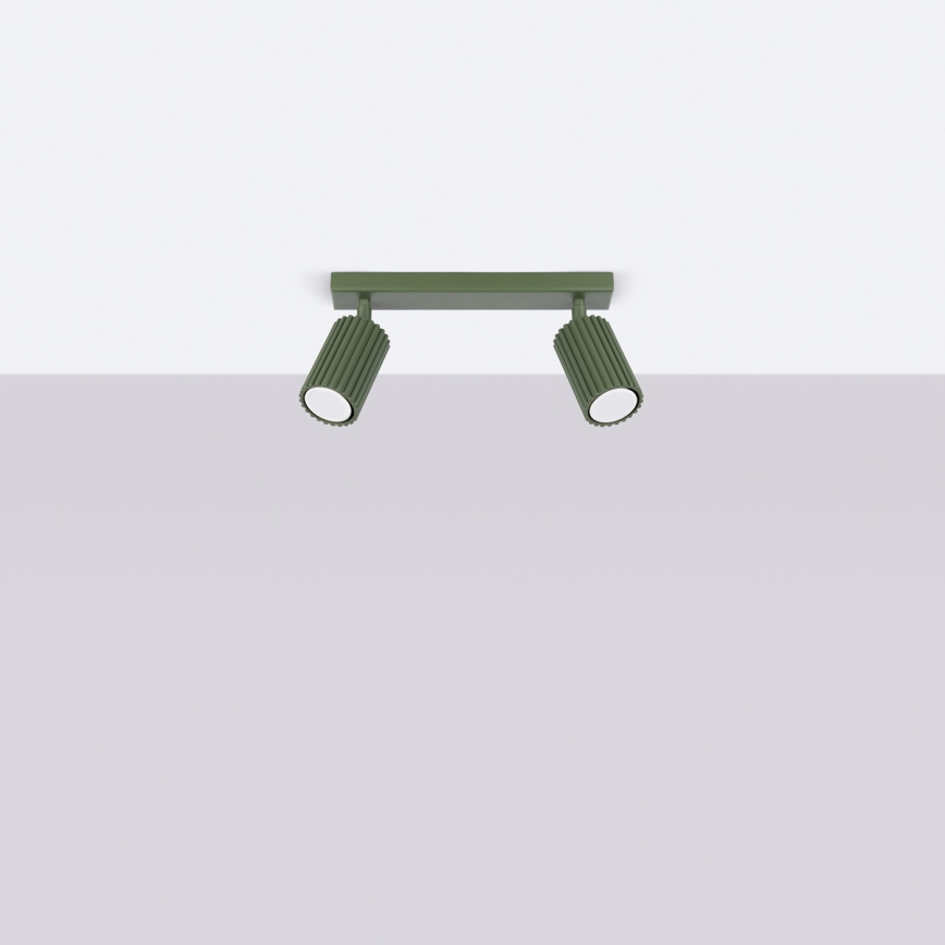 Точечный светильник KARBON 2xGU10/10W/230V зеленый