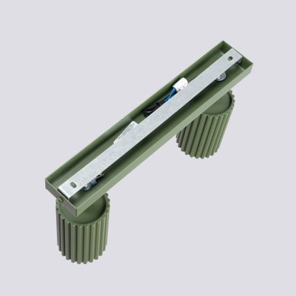 Точковий світильник KARBON 2xGU10/10W/230V зелений