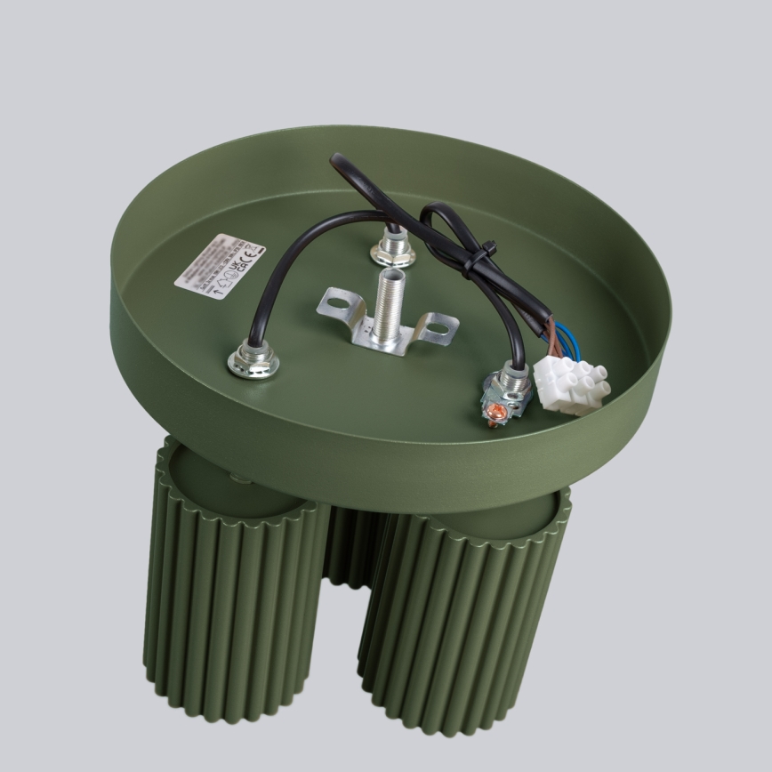 Точковий світильник KARBON 3xGU10/10W/230V зелений