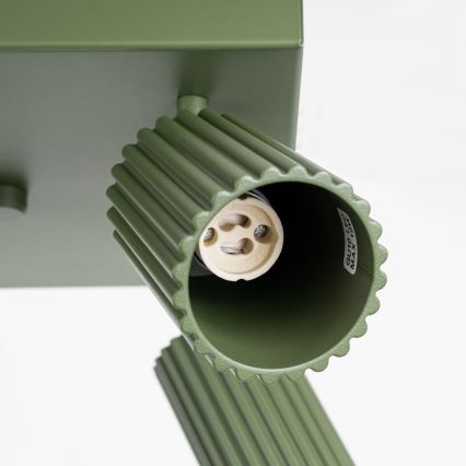 Точечный светильник KARBON 4xGU10/10W/230V зеленый