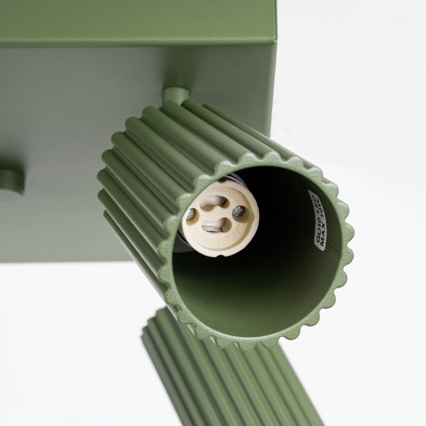 Точечный светильник KARBON 4xGU10/10W/230V зеленый