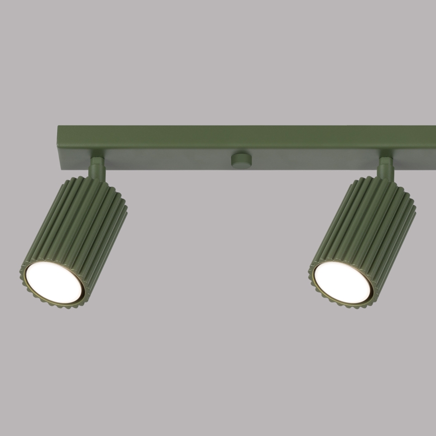 Точковий світильник KARBON 4xGU10/10W/230V зелений