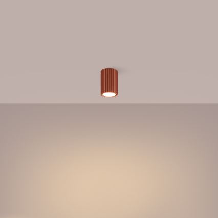 Точечный светильник KARBON 1xGU10/10W/230V 10 см красный