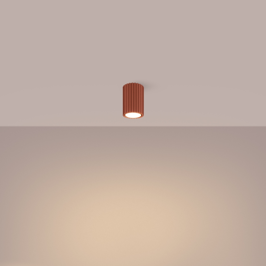 Точечный светильник KARBON 1xGU10/10W/230V 10 см красный