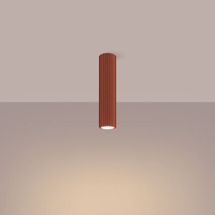 Точковий світильник KARBON 1xGU10/10W/230V 30 см червоний