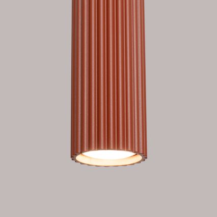 Підвісна люстра KARBON 1xGU10/10W/230V червоний
