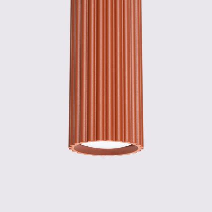 Підвісна люстра KARBON 1xGU10/10W/230V червоний