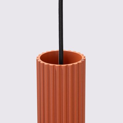 Підвісна люстра KARBON 1xGU10/10W/230V червоний