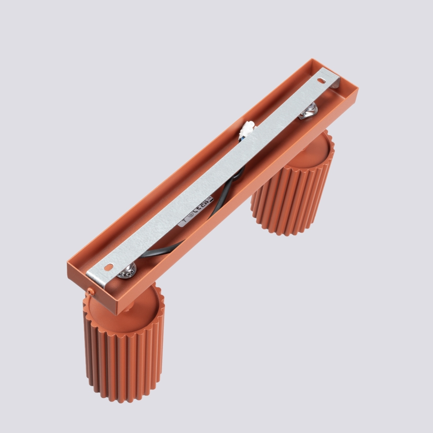 Точковий світильник KARBON 2xGU10/10W/230V червоний