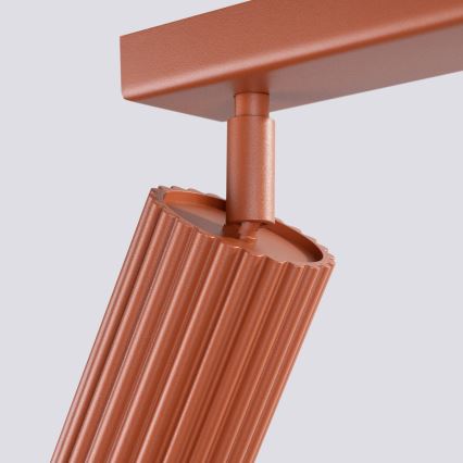 Точечный светильник KARBON 3xGU10/10W/230V красный