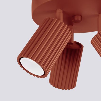 Точковий світильник KARBON 3xGU10/10W/230V червоний