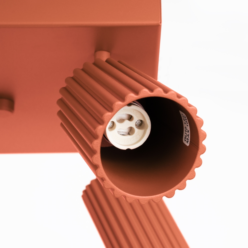 Точечный светильник KARBON 4xGU10/10W/230V красный