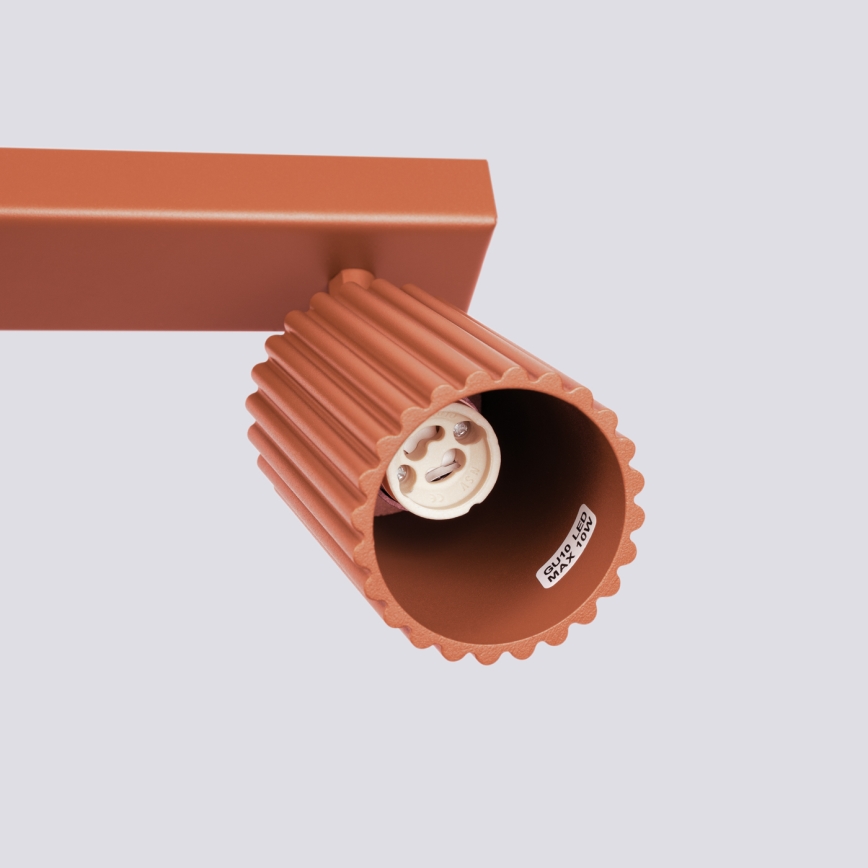 Точечный светильник KARBON 4xGU10/10W/230V красный