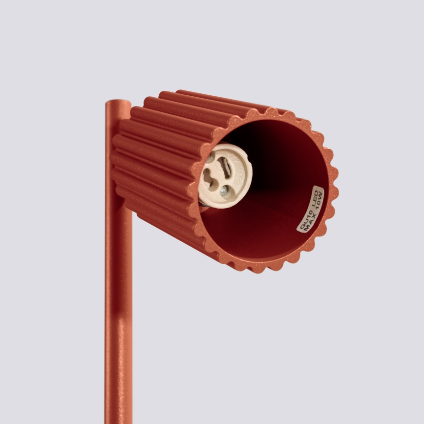 Настільна лампа KARBON 1xGU10/10W/230V червоний