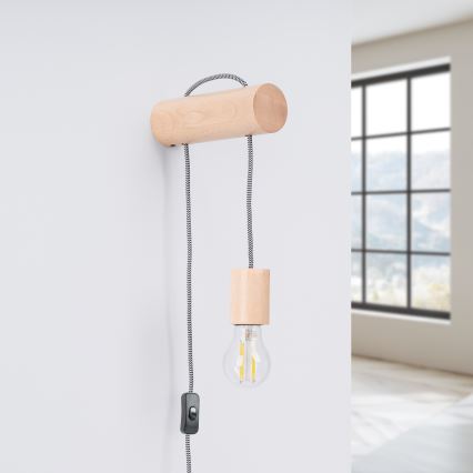 Настенная лампа NIMBI 1xE27/15W/230V бук