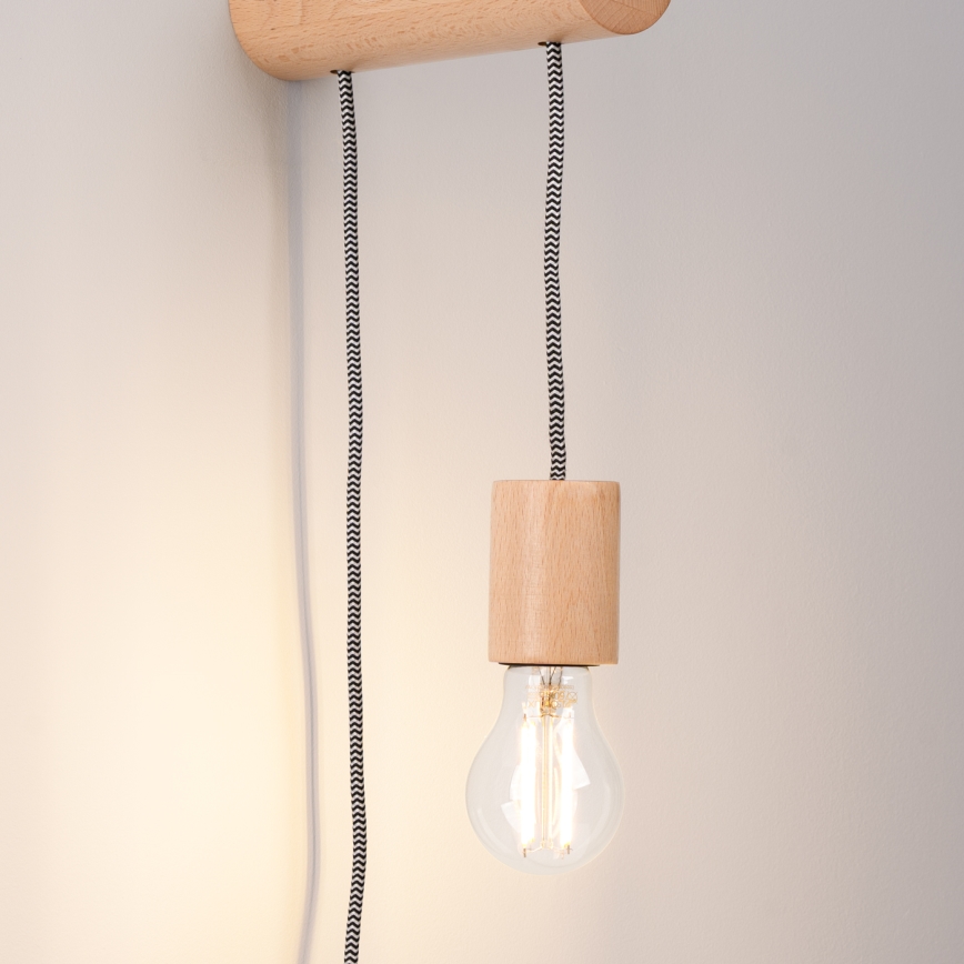 Настенная лампа NIMBI 1xE27/15W/230V бук