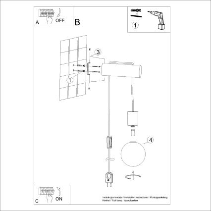 Настенная лампа NIBMI 1xG9/8W/230V бук