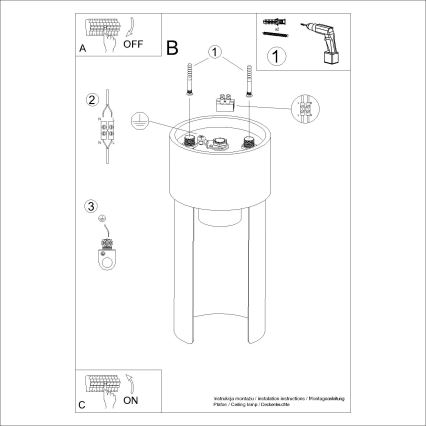 Потолочный светильник FLASH 1xE27/15W/230V белый