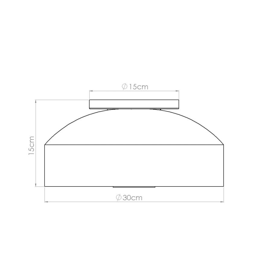 Стельовий світильник OMIQ 4xE27/15W/230V, діаметр 30 см, червоний