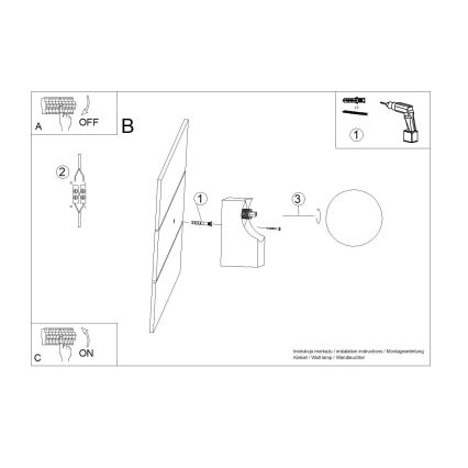 Настенный светильник BULBO 1xG9/8W/230V бук/белый