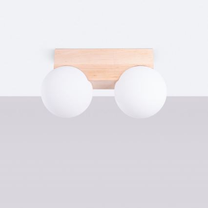 Потолочный светильник BULBO 2xG9/8W/230V бук/белый