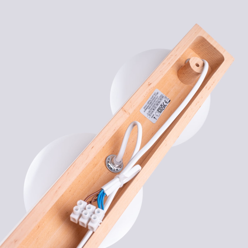 Стельовий світильник BULBO 4xG9/8W/230V бук/білий