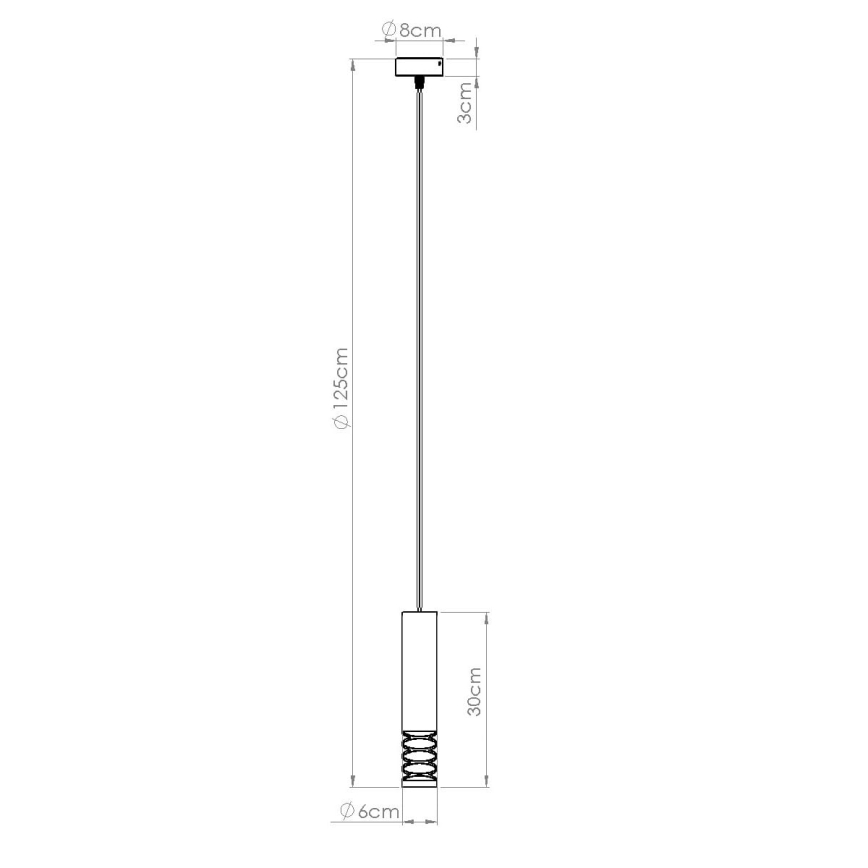 Подвесная люстра LAMI 1xGU10/10W/230V белый