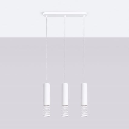 Подвесная люстра LAMI 3xGU10/10W/230V белый