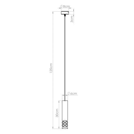 Підвісна люстра LIRO 1xGU10/10W/230V білий
