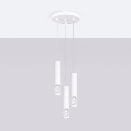Подвесная люстра LIRO 3xGU10/10W/230V белый