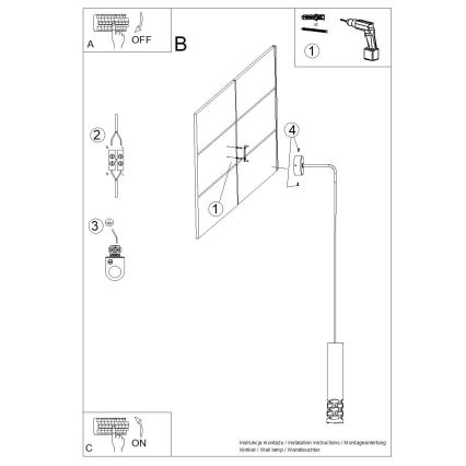 Настенная лампа LIRO 1xGU10/10W/230V белый