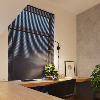 Настінна лампа NOX 1xE14/10W/230V чорний