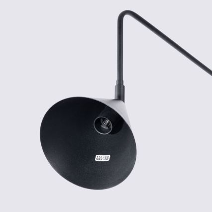 Настінна лампа NOX 1xE14/10W/230V чорний